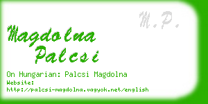 magdolna palcsi business card